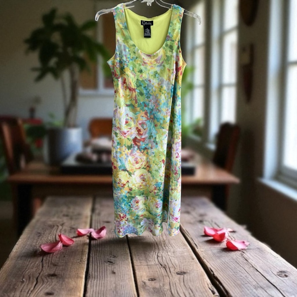 Charming Floral Print Midi Dress